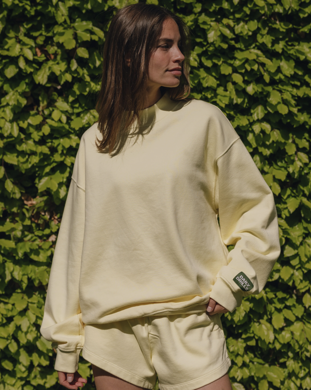 Daily Drills yellow crewneck.